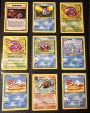 Lotto 9 Carte Pokemon Fossil Prima Edizione Ita Eng No Holo