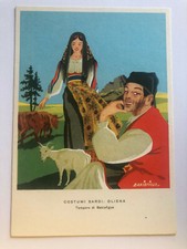Cartolina Pubblicitaria Costumi della Sardegna Oliena Temere di Bakisfigus c9