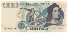 500000 LIRE RAFFAELLO  SERIE