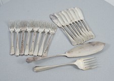 W.S. LTD 1952 Posate posate pesce 18 pezzi per 8 persone vintage anni '50