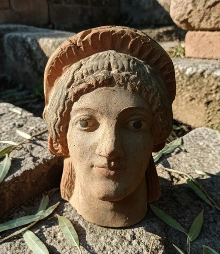 Maschera testa greca - maschera,