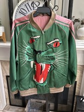 GUCCI satin bomber jacket with