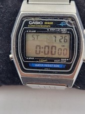 CASIO Quartz W-35 MOD. 248 MARLIN Vintage LCD Anni '80 Funzionante vetro scheggi