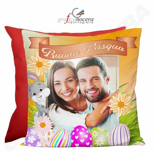 Cuscino quadrato pasqua - cuscino, con