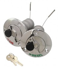 Bocchettone di riempimento serbatoio in acciaio inox chiudibile con serratura integrata ARBO-INOX®