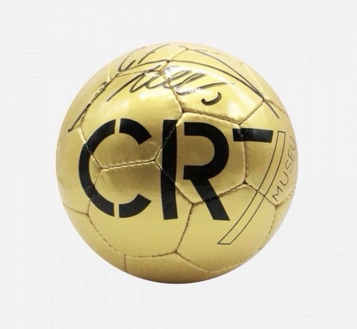 Cr7 museum signed golden ball - cr7,