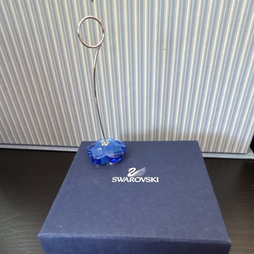 Swarovski portafoto cuore blu