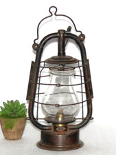 Ferro Antico Campeggio Burning Notte Luce Cherosene Olio Lanterna, Lampada -