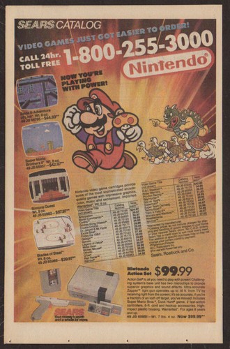 1989 nintendo vintage - 1989,
