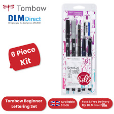 Tombow Beginners Hand Lettering Set - Complete Calligraphy Tools 6-Piece