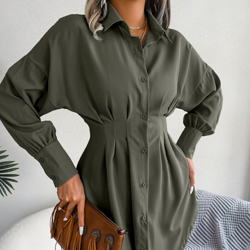 Donna vestito camicia mini - vestito,