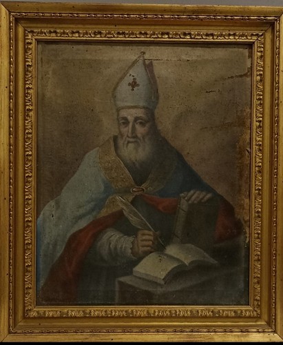 Sant agostino quadro olio - quadro,