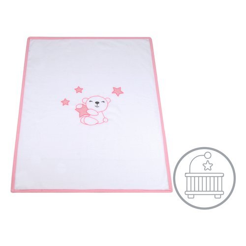 Coperta lettino pile rosa - coperta,