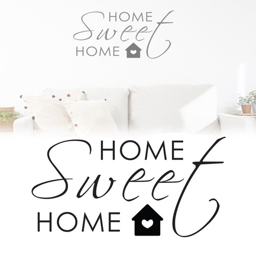Adesivo parete home sweet - adesivo,