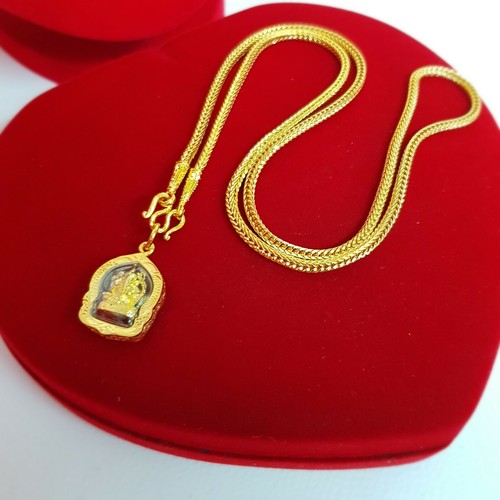 Necklace lord ganesh god gold - god,