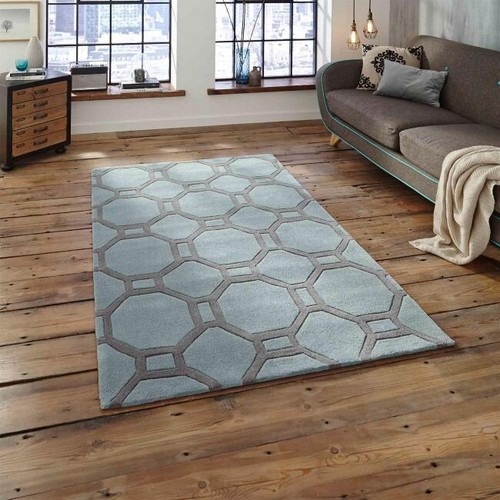Tappeto blu grigio - blu, e