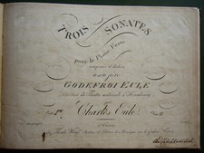 Karl Eule: Trois sonates pour