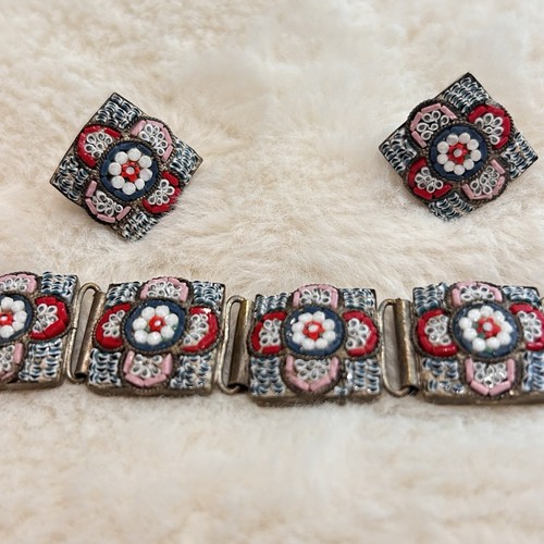 Set bracciale orecchini - set,