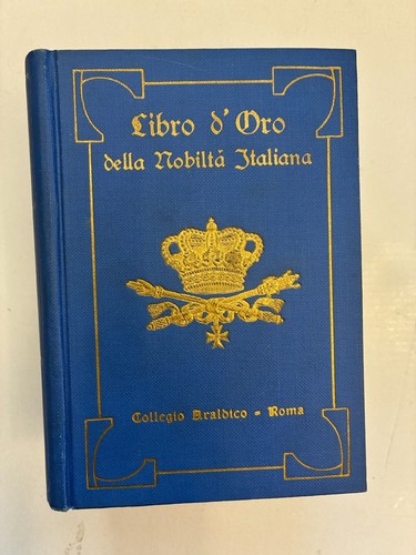 Libro oro della nobiltà - libro,