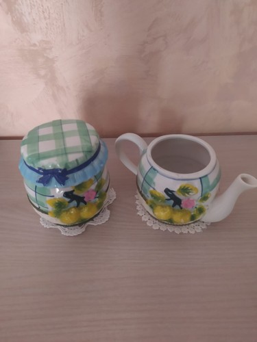 Set zuccheriera teiera in - set, e