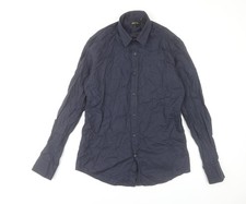 Camicia elegante blu uomo