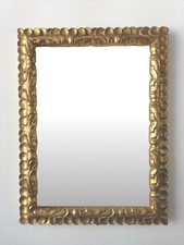 specchio con cornice in legno