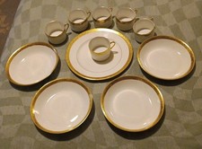 4 Limoges Porcelain White and