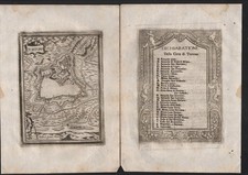 Tortona Piemonte Italia Mappa Incisione Stampa 1707