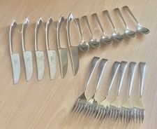 FRATELLI CALDERONI PER GIO PONTI - LOTTO POSATE MODERNARIATO VINTAGE-18PZ