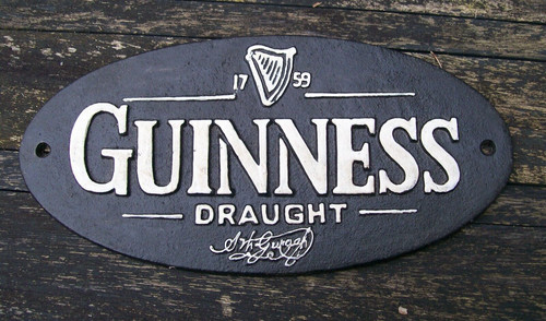Cast iron draught guinness - cast,