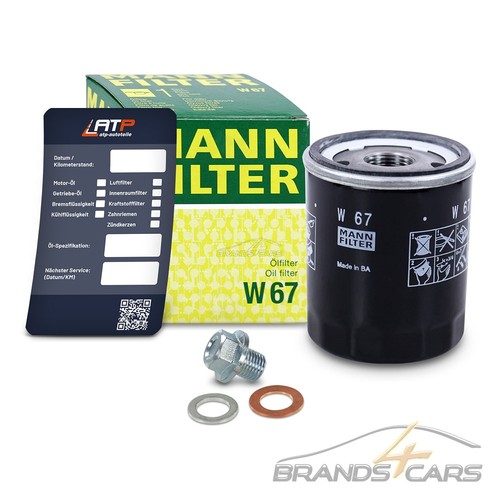 Filtro olio mann vite - filtro,