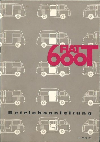 Fiat 600 600t manuale uso - 600t, e