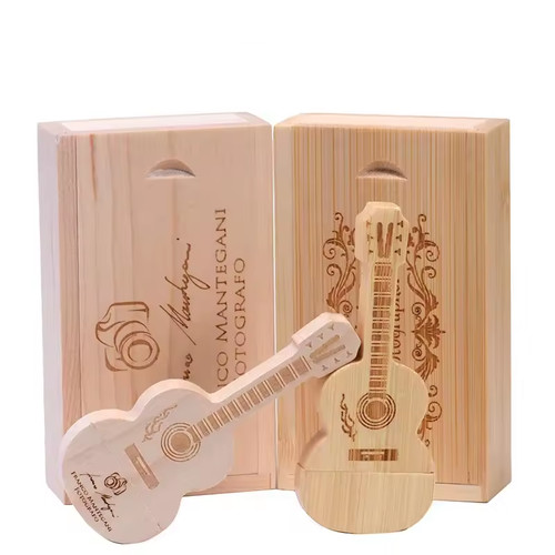 Scatola chitarra legno - , logo
