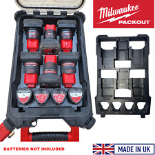 Milwaukee Inserto Confezione 10cm Altezza 10X M12 Organizzatore Batteria Scatola Vassoio