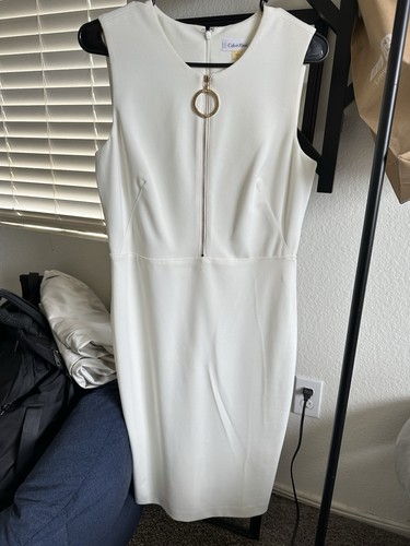 Abito calvin klein avorio - calvin,