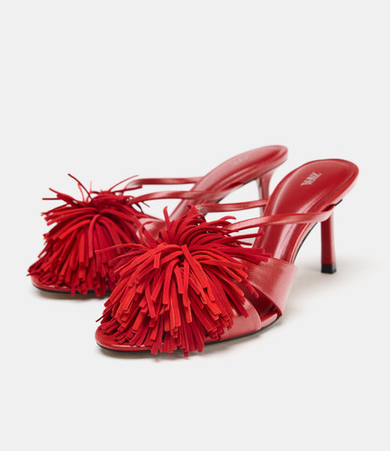 Sandali donna zara con tacco - zara,