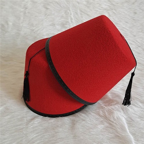 Cappello tarboosh rosso turco - cappello,
