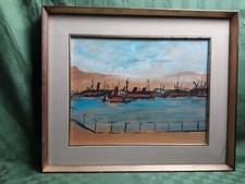 Dipinto ad olio su compensato