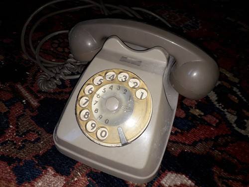 Telefono antico disco - antico,