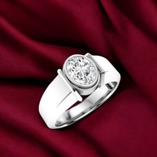 Anello Uomo Oro Bianco 18K