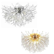 Plafoniera con cristalli in