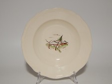 ANTICO PIATTO FONDO CERAMICA S.C.I. LAVENO ANDLOVIZ PAESAGGIO DIPINTO A MANO #