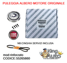 PULEGGIA ALBERO MOTORE + CINGHIA SERVIZI ORIGINALE ALFA ROMEO 147 GT 1.9 JTD