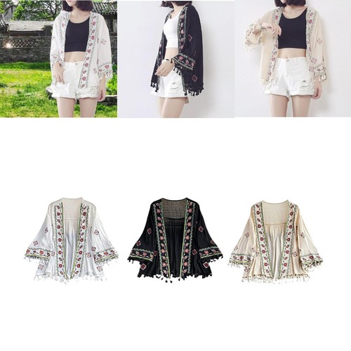 Donne boho cardigan ricamo - donne,