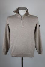 NAVIGARE MAGLIONE CON ZIP LANA WOOL VINTAGE UOMO Tg. M MAN SWEATER CASUAL