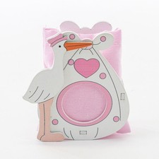 PORTACONFETTI LEGNO CICOGNA