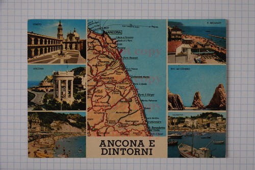 Cartolina ancona dintorni - ancona, e