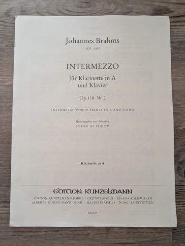Brahms intermezzo per - brahms,