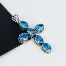 Topazio Blu Croce Gemma