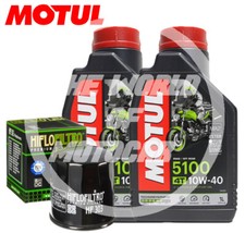 TAGLIANDO KAWASAKI KLE VERSYS 650 2011 2012 KIT OLIO MOTUL 5100 10W40 + FILTRO 